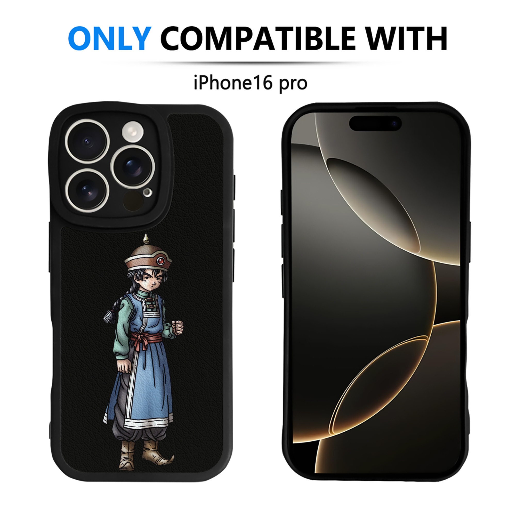 （画像用） ドラゴンクエスト Doragon Kuesuto Dragon Quest 【iPhone 16シリーズ対応】シリコンスマホケース（レザー調） 材質：シリコン
